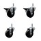 Service Caster 3.5'' Phenolic Wheel Swivel 7/16'' Grip Ring Stem Caster Set 2 Brakes, 4PK SCC-GR20S3514-PHS-PLB-716138-2-S-2 - alternate 1